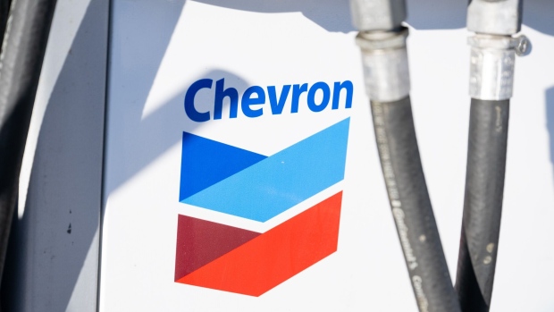 A Chevron gas station in Calgary. Photographer: Gavin John/Bloomberg