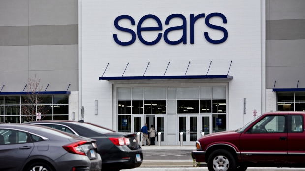 Shoppers enter a newly renovated Sears Holdings Corp. store in Oak Brook, Illinois, U.S., on Sunday, Oct. 14, 2018. 