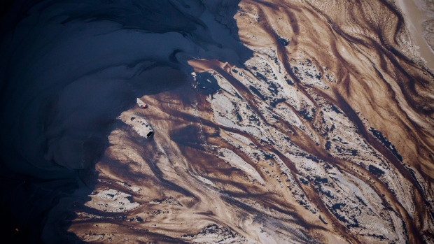 Athabasca oil sands near Fort McMurray, Alberta, Canada. 