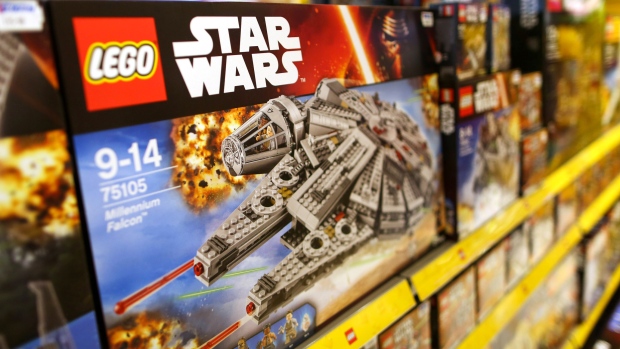 A Lego Star Wars Millennium Falcon set. Photographer: Chris Ratcliffe/Bloomberg
