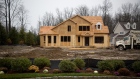 A home is seen under construction at the Toll Brothers Inc. Enclave at Rye Brook housing development in Rye Brook, New York, U.S., on Wednesday, Dec. 2, 2015. Toll Brothers, the largest U.S. luxury-home builder, is expected to release earnings on December 8. 