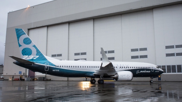 A Boeing 737 Max 8 Photographer: David Ryder/Bloomberg