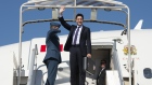 Canadian Prime Minister Justin Trudeau arrives in Paris, France