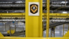Signage is displayed at the Amazon.com Inc. fulfillment center in Baltimore, Maryland, U.S., on Tuesday, April 30, 2019. 