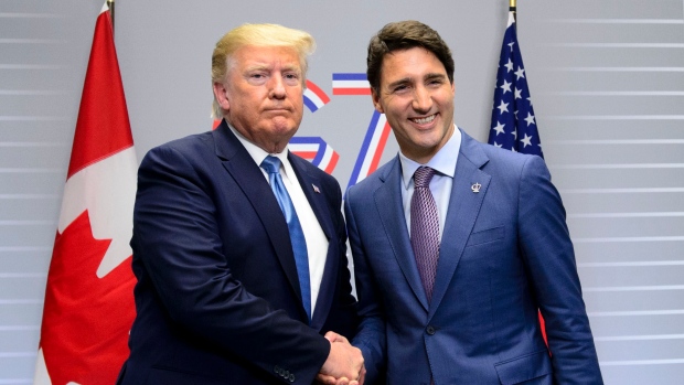 Trudeau and Trump at G7
