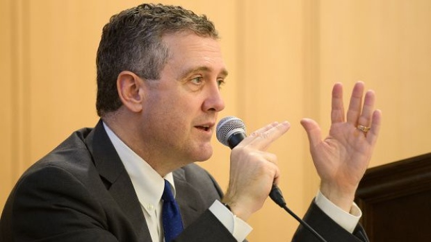 James Bullard, president and chief executive officer of the Federal Reserve Bank of St. Louis, speaks at an event in Tokyo, Japan, on Tuesday, May 29, 2018. Japans tough fight to beat a deflationary mindset has been instructive for the rest of the world to understand the consequences of inflation expectations rooted at a low level, said Bullard. 