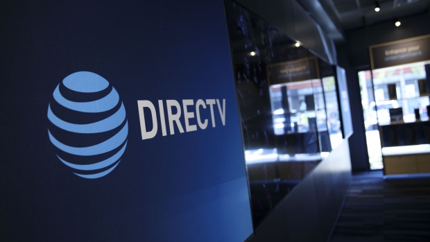 AT&T Inc. and DirecTV signage is displayed at a store in Newport Beach, California, U.S., on Thursday, Aug. 10, 2017. Photographer: Patrick T. Fallon/Bloomberg