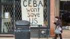 CEBA sign in a store