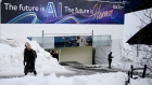 AI banner at Davos WEF 