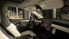 The interior of a Tesla Model Y electric vehicle (EV) at the company’s showroom in New York.