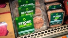 Packages of Beyond Meat burgers and Beyond Beef arranged in Hastings-on-Hudson, New York, US, on Tuesday, May 9, 2023. Beyond Meat Inc. is scheduled to release earnings figures on May 10. Photographer: Tiffany Hagler-Geard/Bloomberg