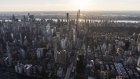 Buildings in the Manhattan skyline in New York, U.S., on Thursday June 17, 2021. New York state's pandemic mandates were lifted last week, after 70% of the adult population has now been given at least one dose of a coronavirus vaccine. Photographer: Victor J. Blue/Bloomberg