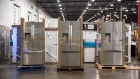 <p>Whirlpool refrigerators at a distribution center in Texas.</p>