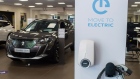 <p>An Evbox electric charge point in a showroom operated by Stellantis NV, in Paris. </p>