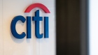 The logo of Citigroup Inc. at the entrance to the bank's office in Paris, France, on Monday, Feb. 27, 2023. Citigroup is building a new trading floor in Paris as the Wall Street giant prepares to nearly double its staff in the French city. Photographer Benjamin Girette/Bloomberg Photographer: Benjamin Girette/Bloomberg