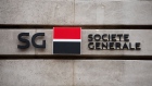 A logo outside a Societe Generale SA office building in central Paris, France, on Monday, Feb. 5, 2024. Societe Generale plans to cut about 900 jobs at its French head office as part of Chief Executive Officer Slawomir Krupa’s plan to cut costs and strengthen capital. Photographer: Benjamin Girette/Bloomberg