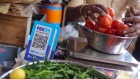 <p>A QR code for the Paytm digital payment system at a roadside vegetables stall in Mumbai, India.</p>