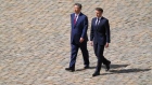 Emmanuel Macron and Xi Jinping in Paris on May 6.