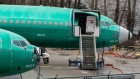A Boeing 737 aircraft outside the company's manufacturing facility in Renton, Washington.