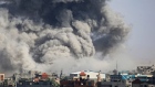 Smoke billows after Israeli bombardment in Rafah on May 6. Source: -/AFP/Getty Images