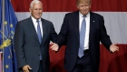 Indiana Gov. Mike Pence and Republican presidential candidate Donald Trump