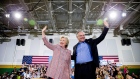 Presumptive Democratic presidential candidate Hillary Clinton, and Sen. Tim Kaine, D-Va.