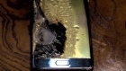 A burned Samsung Galaxy Note 7