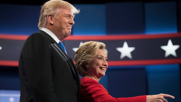 Democratic presidential candidate Hillary Clinton and Republican presidential candidate Donald Trump