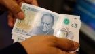 British 5 pound sterling notes