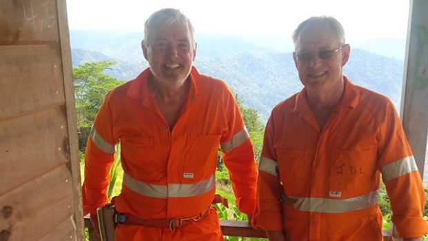 K92 Directors, CEO Ian Stalker and COO John Lewins onsite in Papua New Guinea