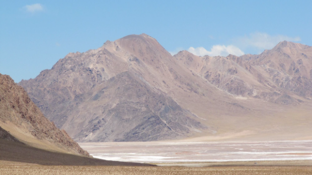 Surface of Lithium X’s Sal de los Angeles project in Argentina