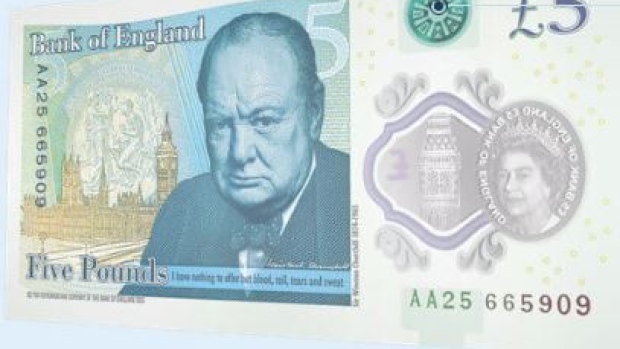 Britain's new five pound bank note