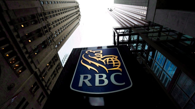 A Royal Bank of Canada sign is pictured in downtown Toronto