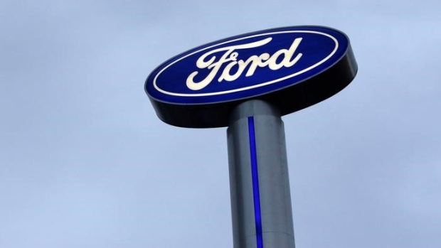 A Ford logo is pictured at a car dealership in Monterrey, Mexico, November 9, 2016.