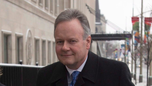 Bank of Canada Governor Stephen Poloz arrives for a news conference in Ottawa