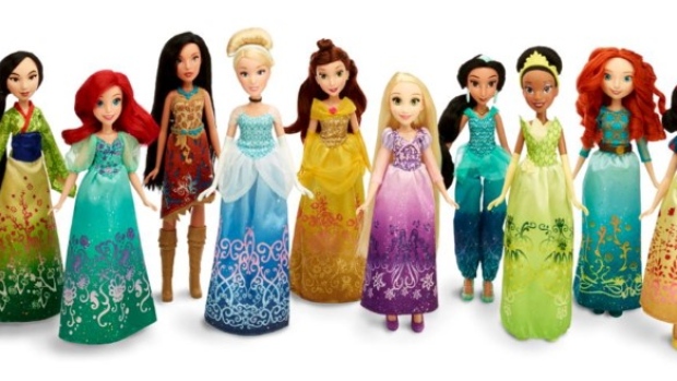Disney Princess Royal Shimmer Dolls are seen in this undated handout photo provided by Hasbro.