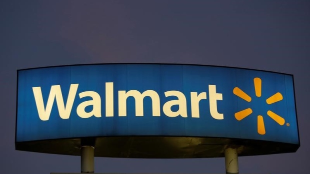 A logo of Walmart is seen in one of the stores in Monterrey