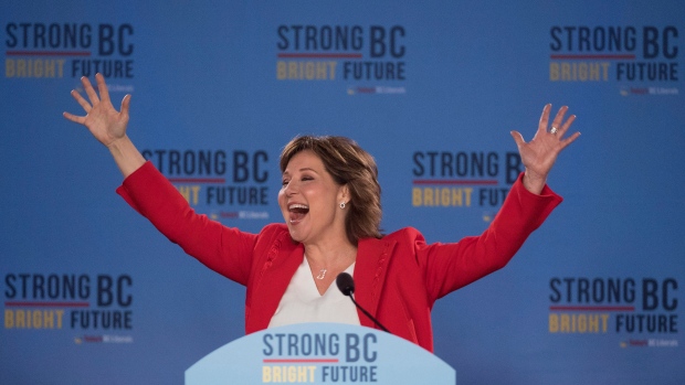 B.C. Liberal leader Christy Clark following the B.C. Liberal election in Vancouver