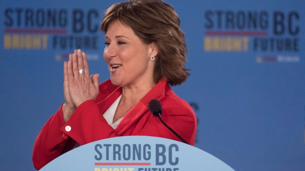 B.C. Liberal leader Christy Clark following the B.C. Liberal election in Vancouver.