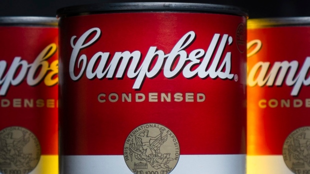 Cans of Campbell's soup are photographed in Washington.  