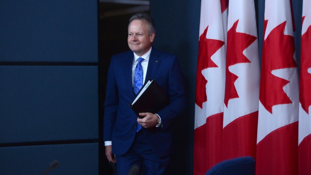 Stephen Poloz, Governor of the Bank of Canada, holds a press conference in Ottawa