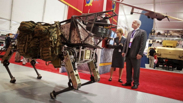  Boston Dynamics legged squad support system robot