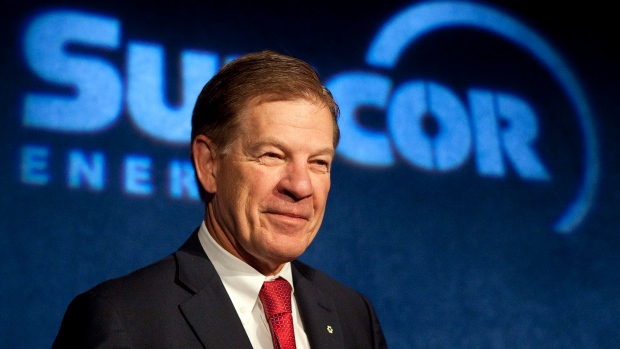 Rick George, president and CEO of Suncor Energy, addresses shareholders in 2010