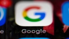 This Wednesday, April 26, 2017, photo shows a Google icon on a mobile phone, in Philadelphia. 