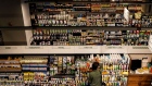 Customers shop at a Whole Foods store in New York City