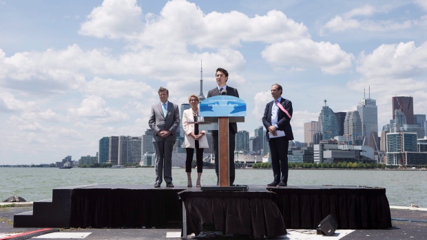 Trudeau Wynne Tory Fleissig Waterfront Toronto
