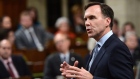 Minister of Finance Bill Morneau stands during question period in the House of Commons Oct. 23 2017
