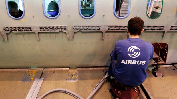 An Airbus employee