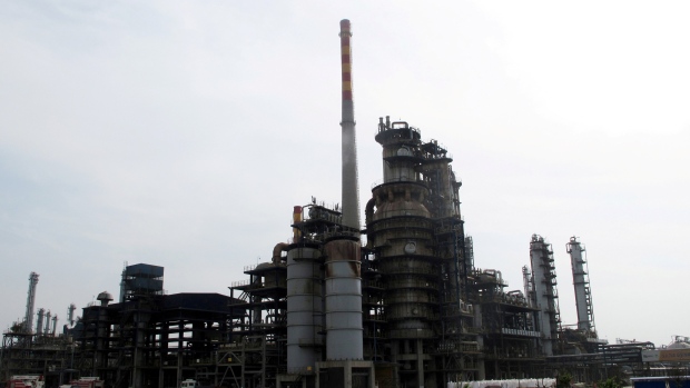 Refinery plants of Chambroad Petrochemicals are seen in Boxing, Shandong Province, China