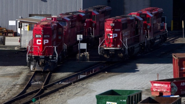 The Canadian Pacific railyard is pictured in Port Coquitlam, B.C. February 15, 2015